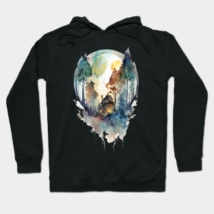 Cozy forest house surrounded with trees 6 Hoodie